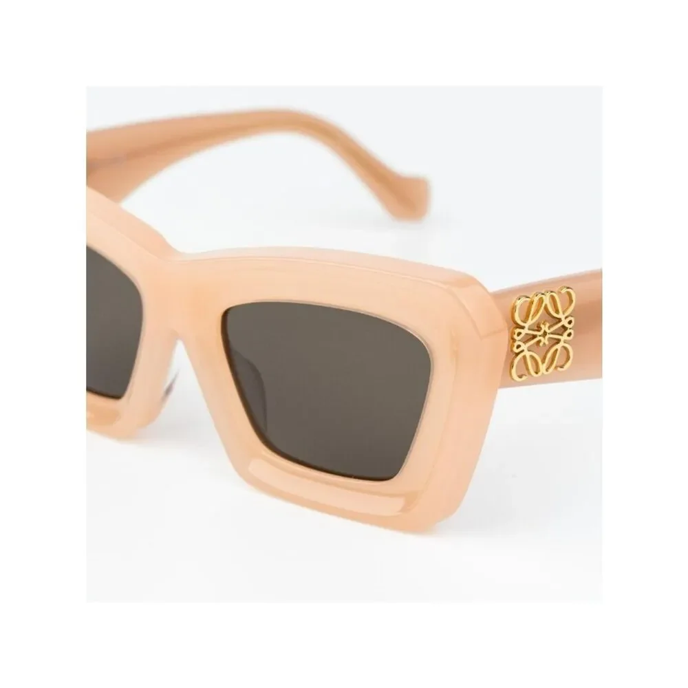 Loewe Women Sunglasses Nude Pink Brown Cat Eye LW40145F 72E NEW AUTHENTIC